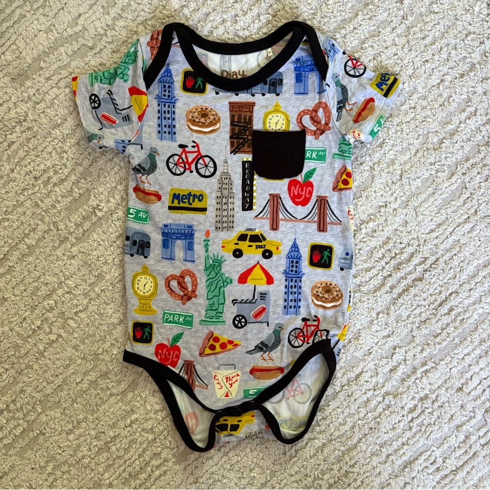 Little Sleepies | Big Apple Pocket Onesie